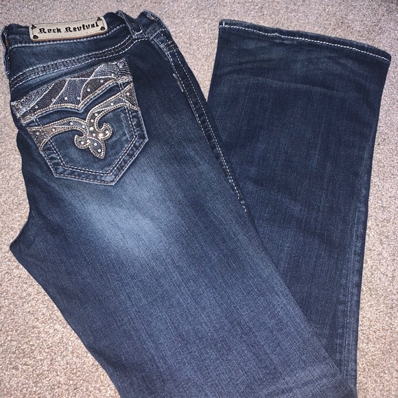 Denim - ~Rock Revival Sapphire, Midrise Boot jeans